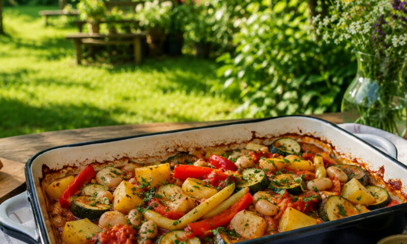 Rețetă de sezon. Ghiveci de legume la cuptor, preparatul care devine și mai bun a doua zi