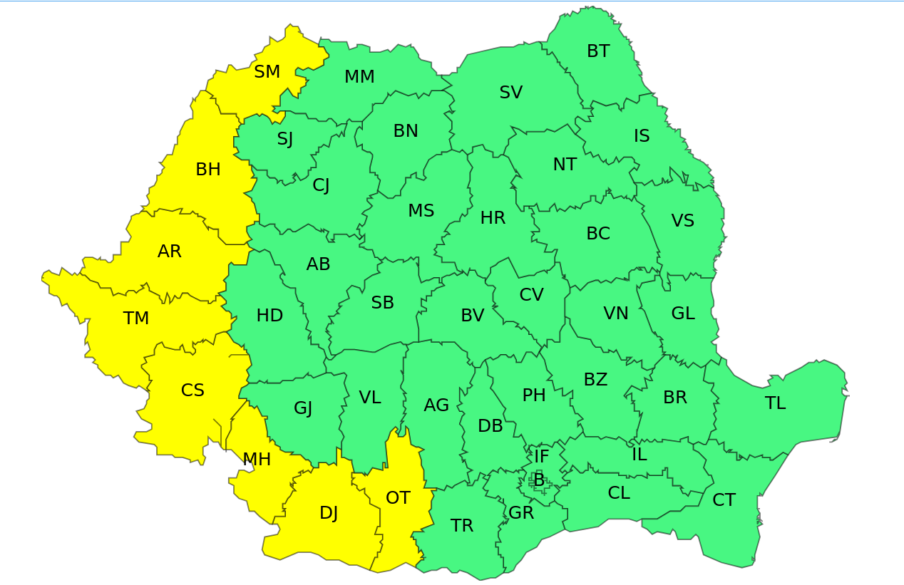 Hartă, caniculă