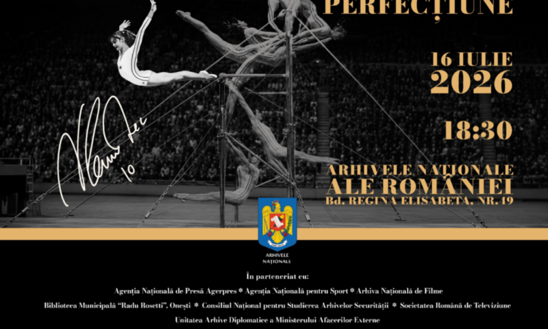 Arhivele Naționale ale României vă invită la vernisajul expoziției „Nadia Comăneci – Drumul către perfecțiune”