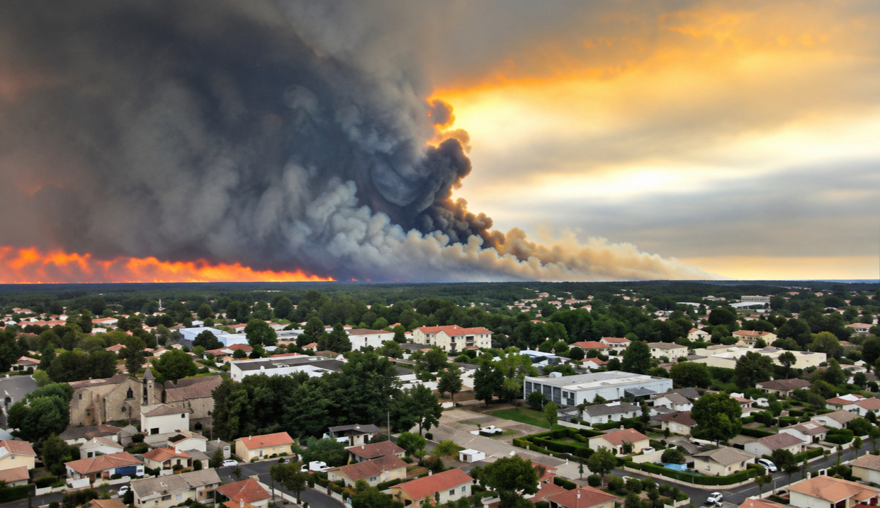Situație critică în Franța. Incendiul de vegetație a ajuns la 15 kilometri de Bordeaux