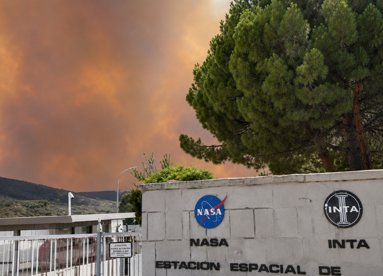 Unul dintre cele trei centre globale de comunicații ale NASA, afectat de incendiile de vegetație din Spania