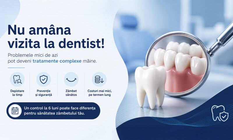 Ce riscuri pot apărea în timp dacă amâni vizita la dentist