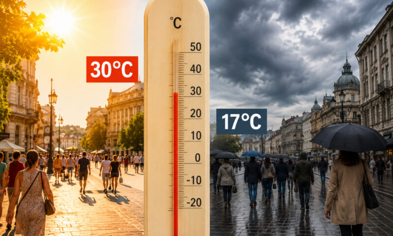 Temperaturi de toamnă în luna lui Cuptor. Cum a ajuns valul de aer polar peste România