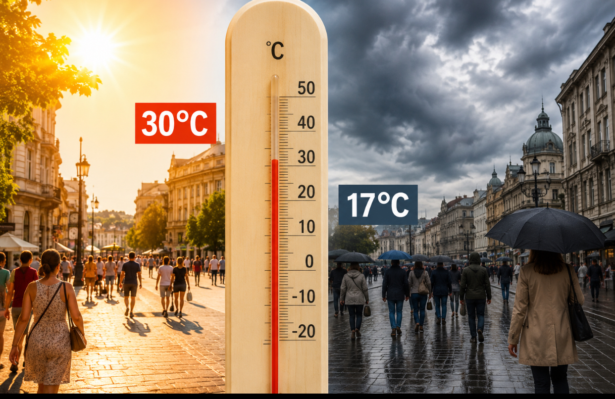 Temperaturi de toamnă în luna lui Cuptor. Cum a ajuns valul de aer polar peste România