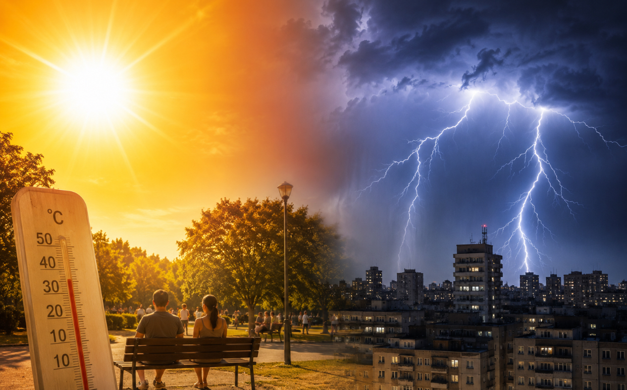 Prognoza meteo, 20 iulie. Prima zi a săptămânii vine cu vreme extremă. Caniculă în sud și furtuni violente în unele județe