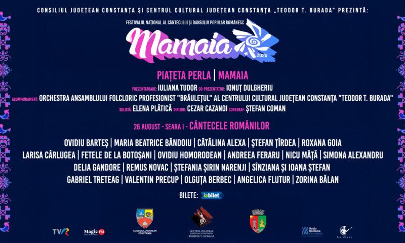 Festivalul Mamaia 2026 continuă cu trei seri dedicate cântecului și dansului popular românesc