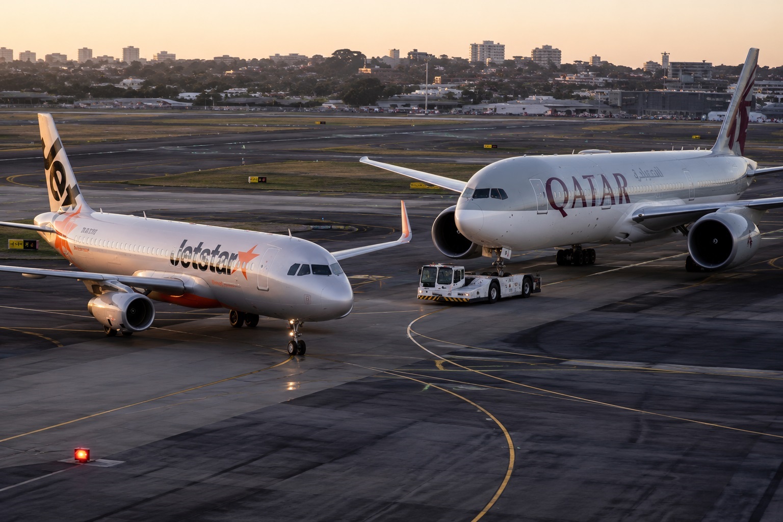 Incident grav pe aeroportul din Sydney. Piloții au frânat brusc pentru a evita impactul