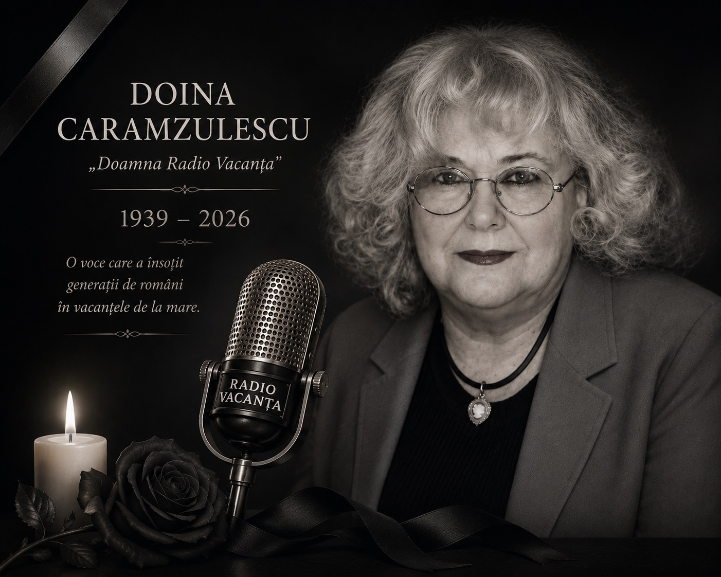 A murit Doina Caramzulescu, „Doamna Radio Vacanța”. Vocea ei a însoțit generații de turiști pe litoral