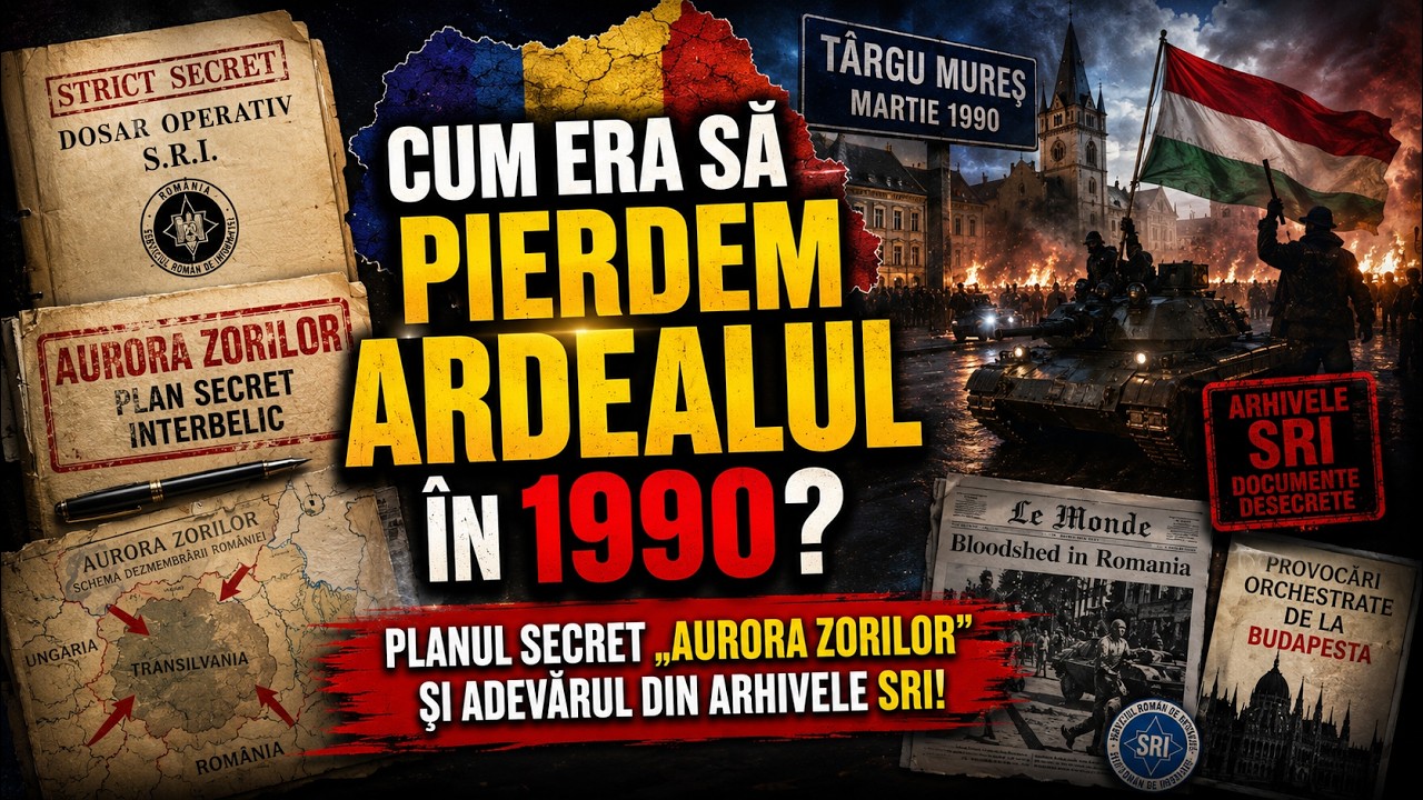 Cum era să pierdem Ardealul în 1990? Planul secret „Aurora Zorilor” și adevărul din arhivele SRI!