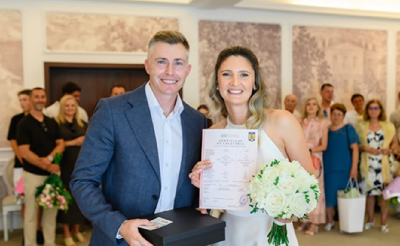 Irina Begu s-a măritat cu antrenorul Victor Crivoi, în weekend