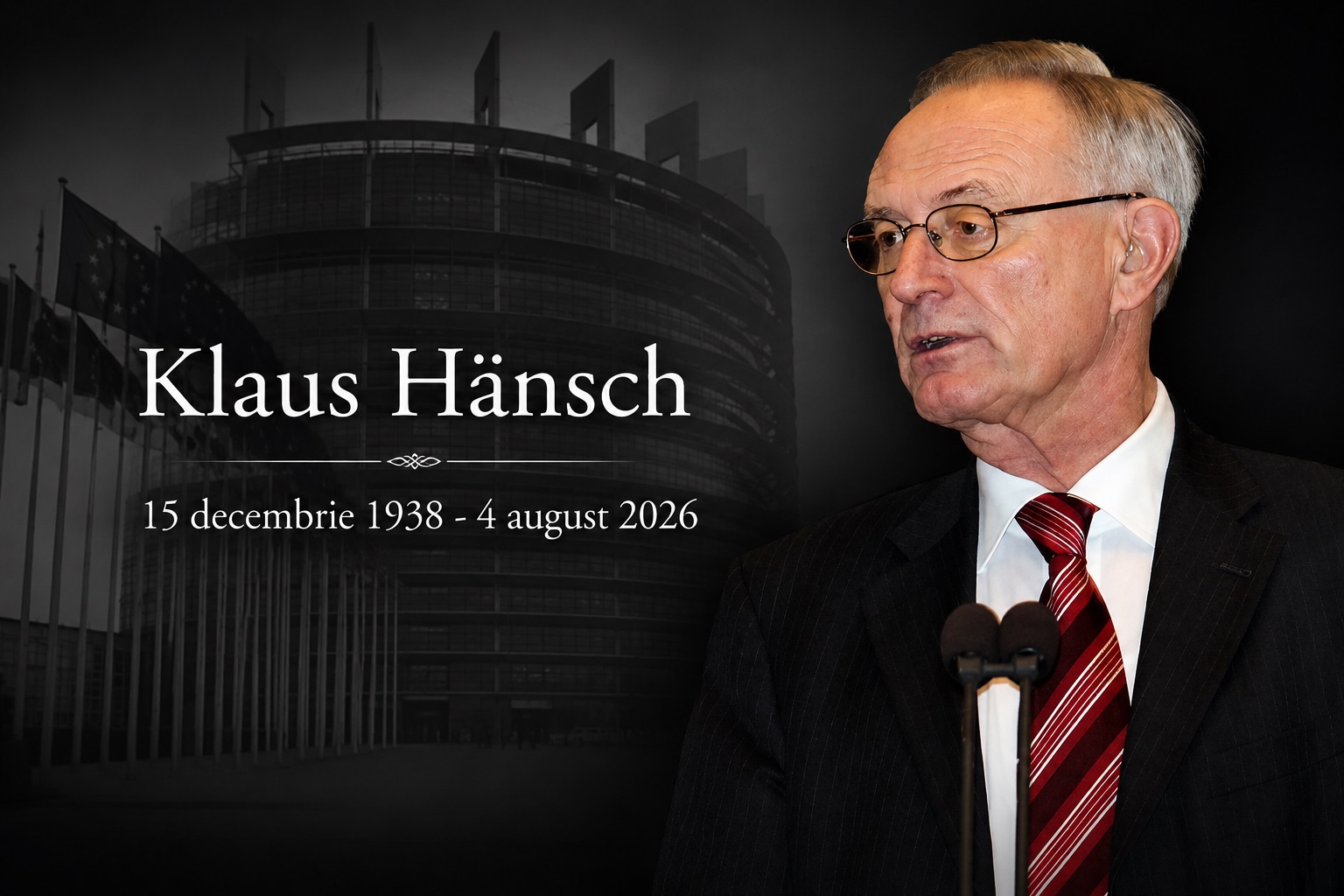 Doliu în Parlamentul European după moartea lui Klaus Hänsch. Politicianul german a susținut România pe drumul către UE