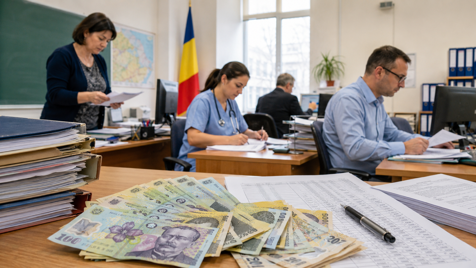 Schimbări mari în Legea salarizării. Ce salarii sunt prevăzute pentru medici, profesori și demnitari