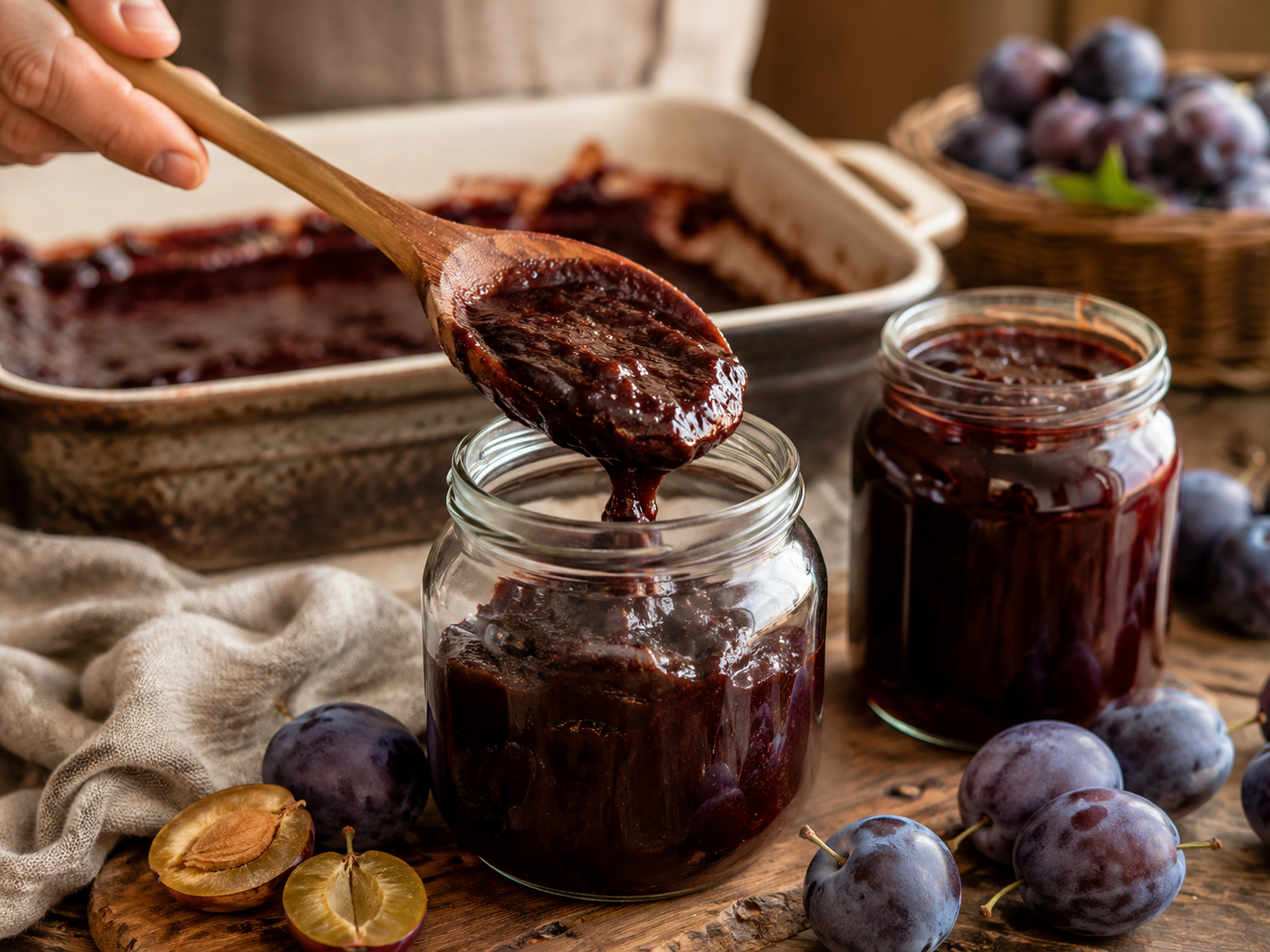 Rețetă de magiun de prune la cuptor. Nu mai stai ore întregi lângă oală