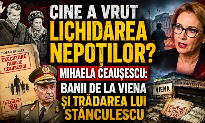 Cine a vrut lichidarea nepoților? Mihaela Ceaușescu: Banii de la Viena și trădarea lui Stănculescu