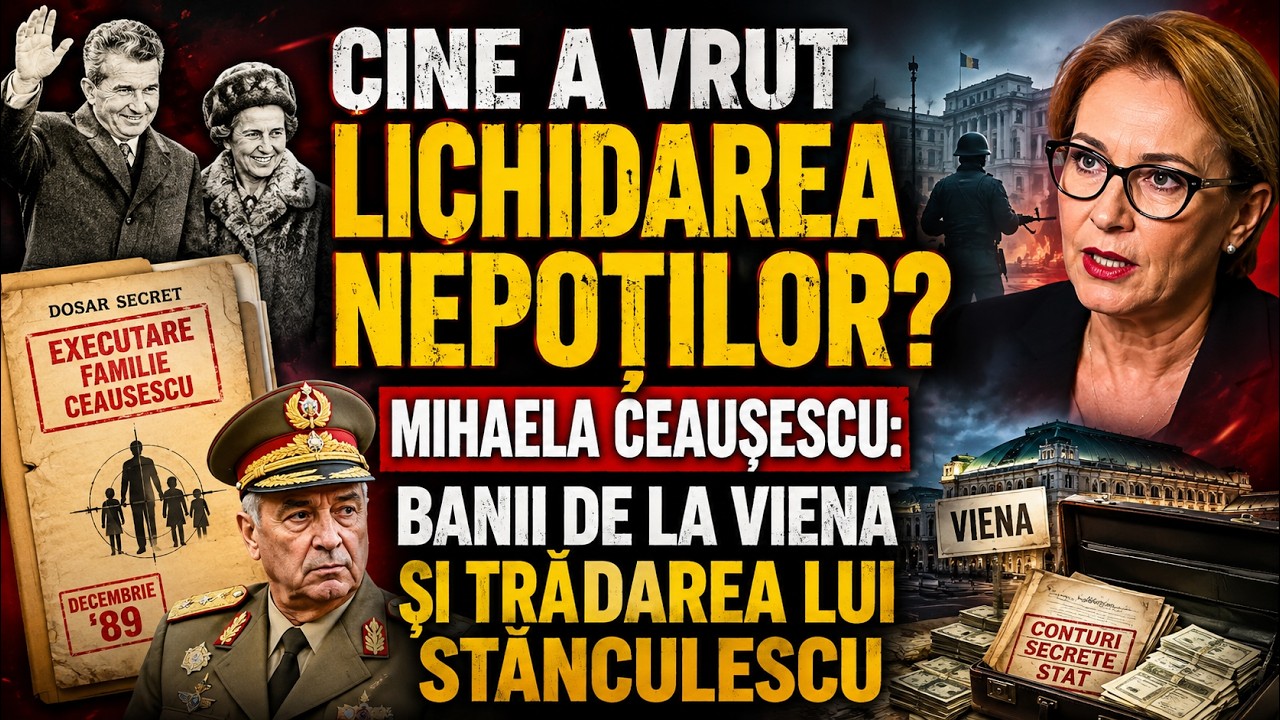 Cine a vrut lichidarea nepoților? Mihaela Ceaușescu: Banii de la Viena și trădarea lui Stănculescu