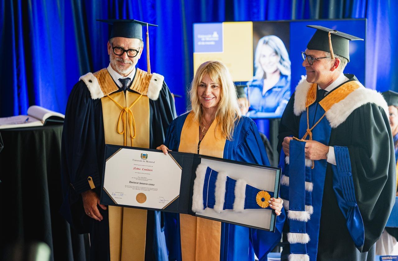 Nadia Comăneci a primit tilul de Doctor Honoris Causa la Montreal