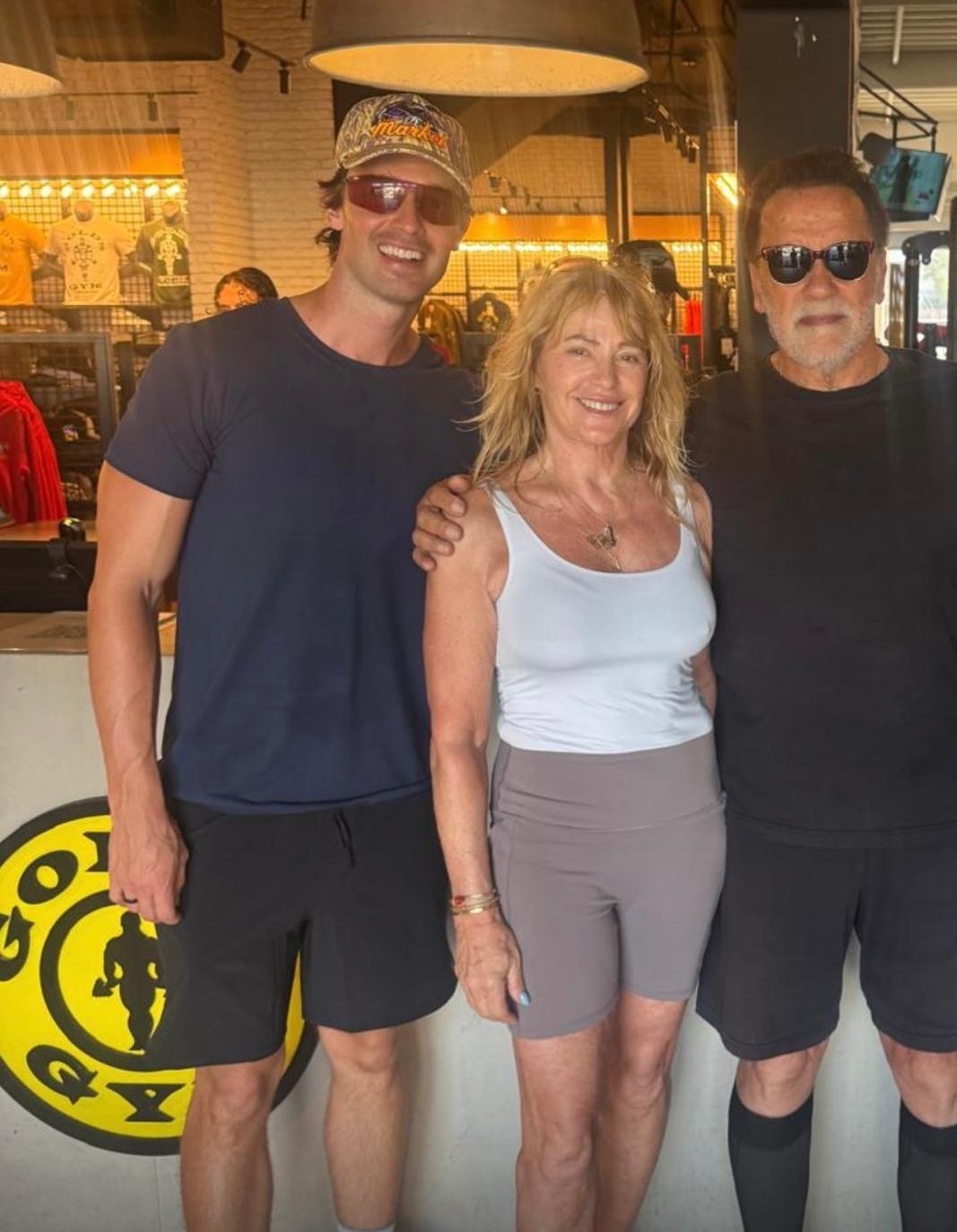 Nadia Schwarzenegger si fiul
