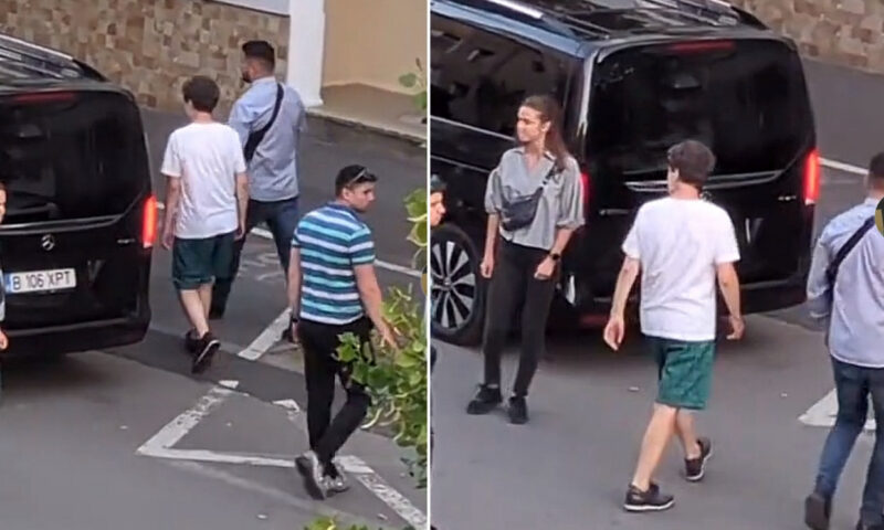 Imagini rare cu Nicușor Dan. Șeful statului, surprins în pantaloni scurți pe o stradă din Făgăraș