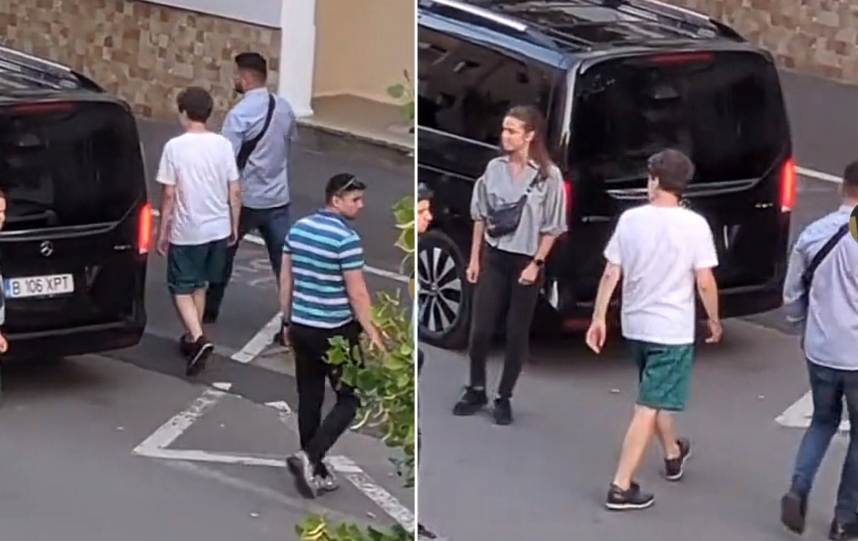 Imagini rare cu Nicușor Dan. Șeful statului, surprins în pantaloni scurți pe o stradă din Făgăraș