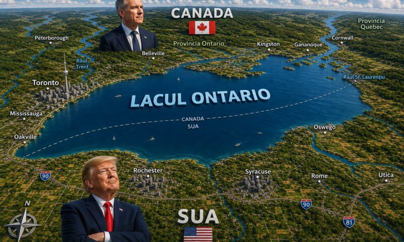 O nouă dispută între SUA și Canada pornește de la Lacul Ontario. Trump a semnat ordinul pentru „Lacul America”