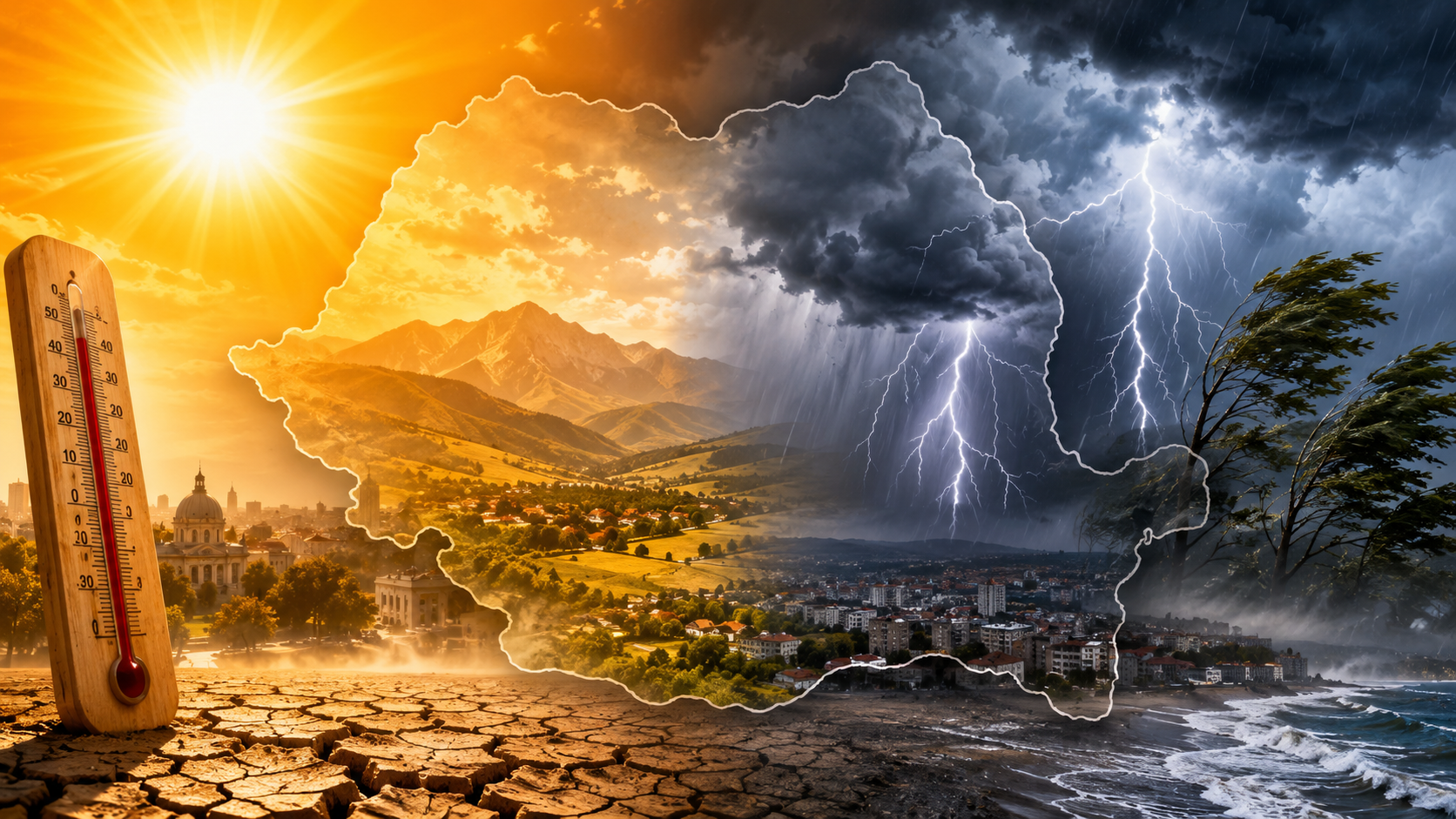 Prognoza meteo, 23 august. Unde persistă canicula și unde vin furtunile