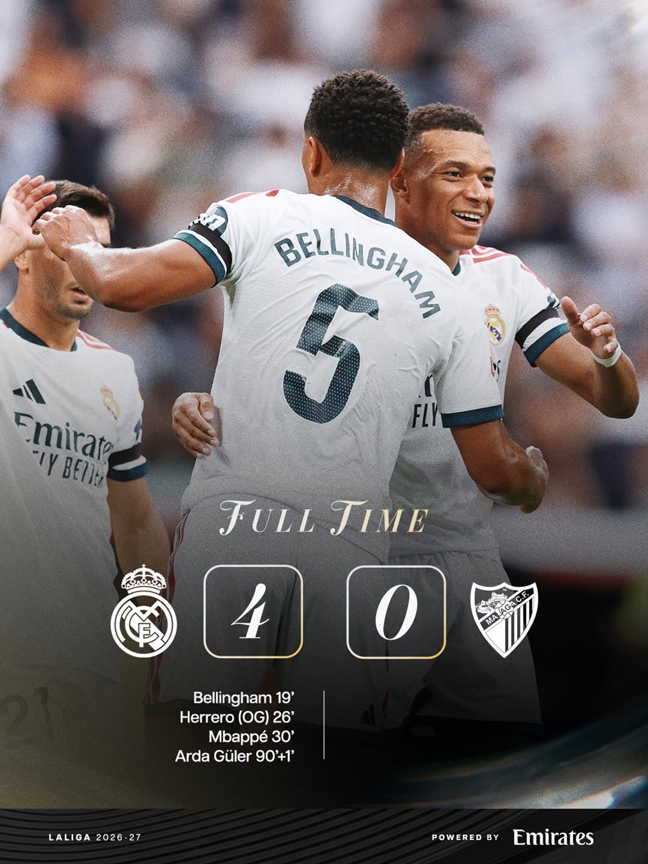 Real Madrid, victorie categorică cu Malaga. „Galacticii”, la a treia victorie consecutivă