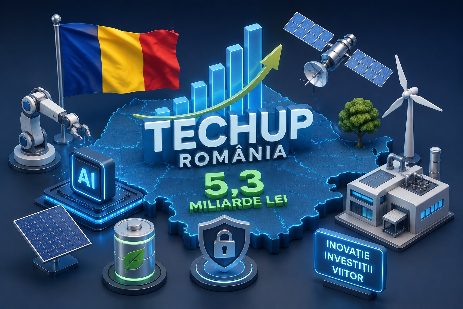 Guvernul aprobă „TechUp România”: 5,3 miliarde de lei pentru tehnologii avansate