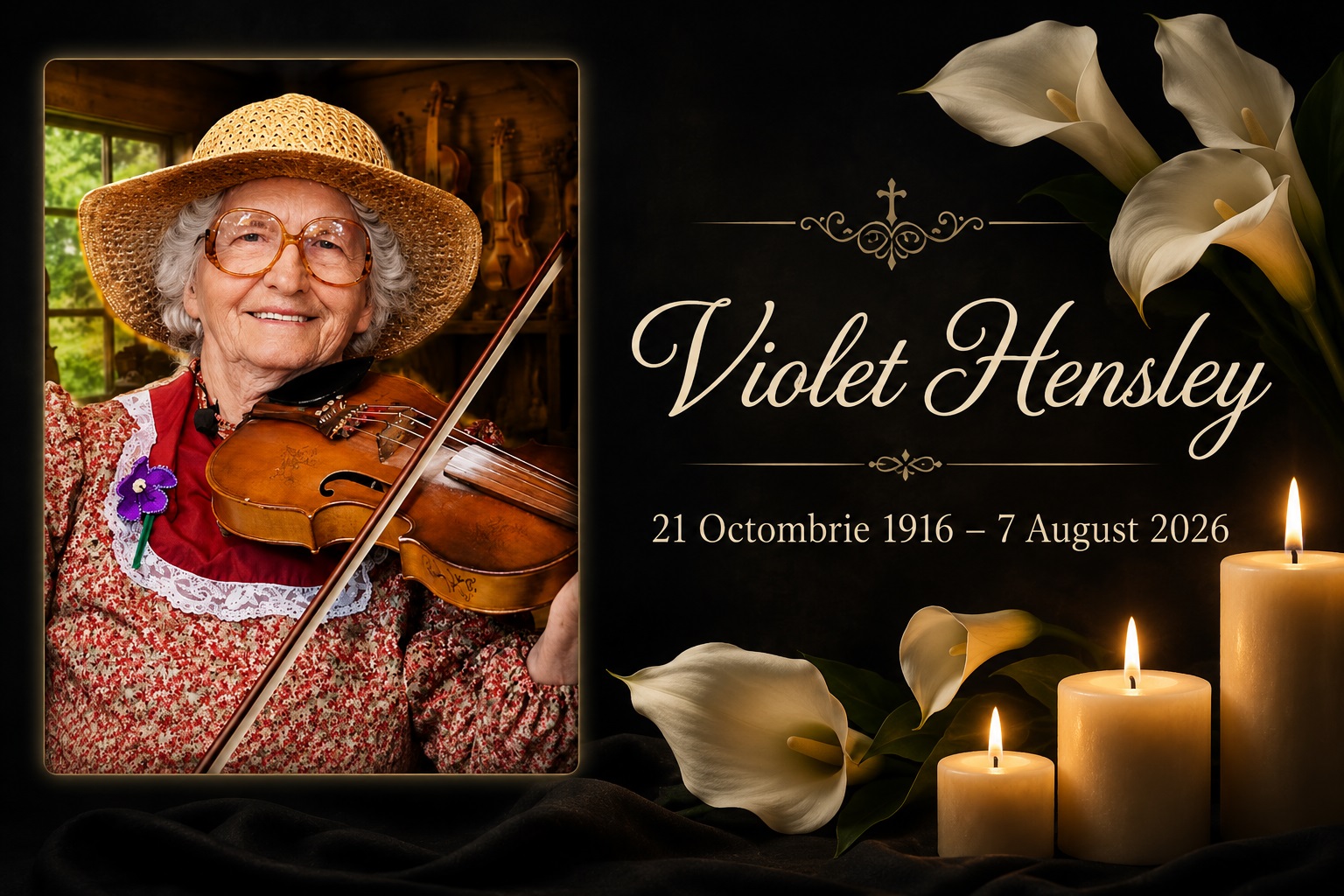 Violet Hensley a murit la 109 ani. Povestea artistei care a ajuns pe scena Grand Ole Opry la 99 de ani
