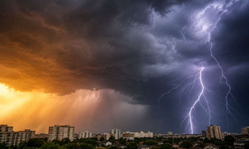 Bucureștiul trece de la caniculă la vijelii. Cum va fi vremea în weekend
