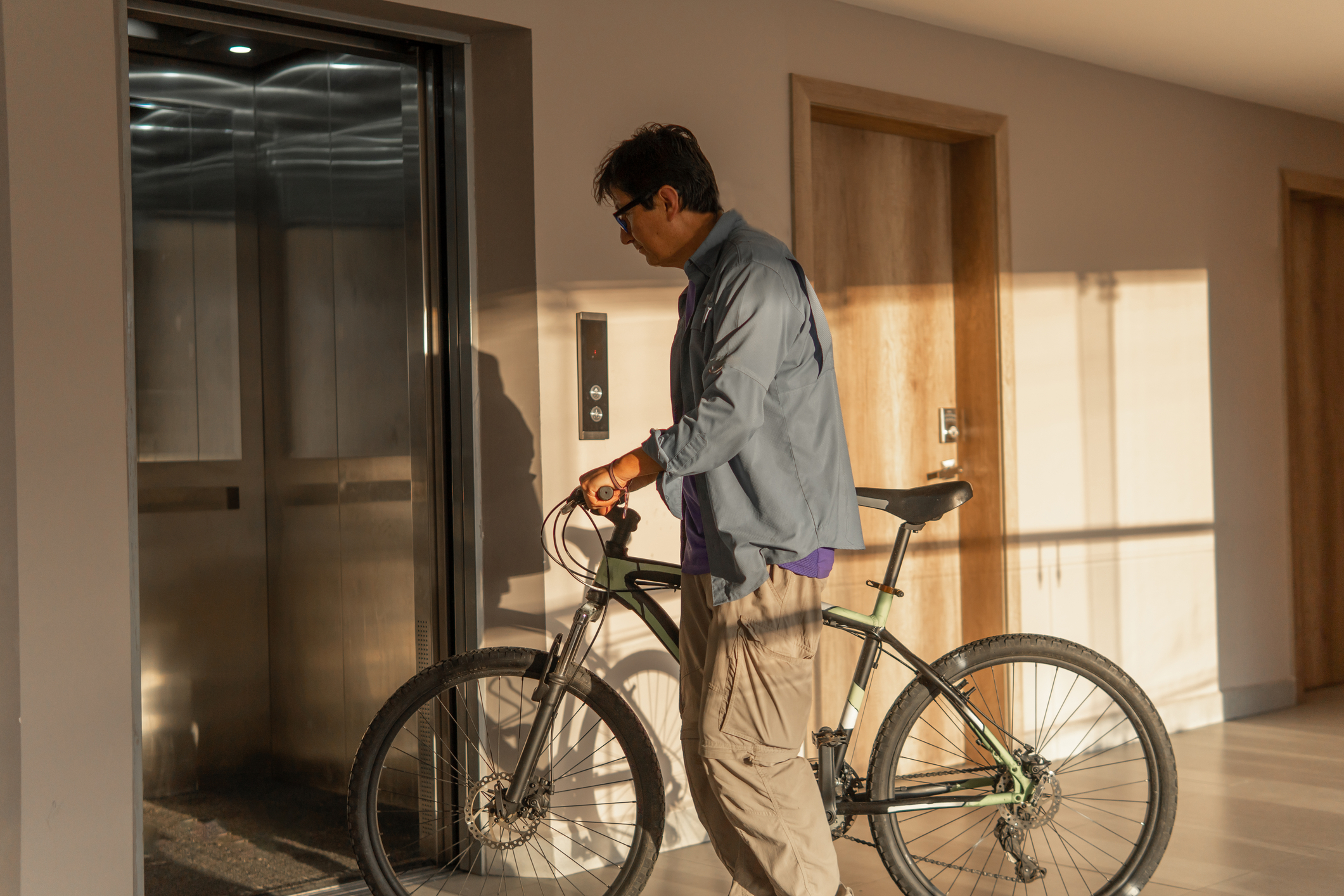 bicicleta in bloc