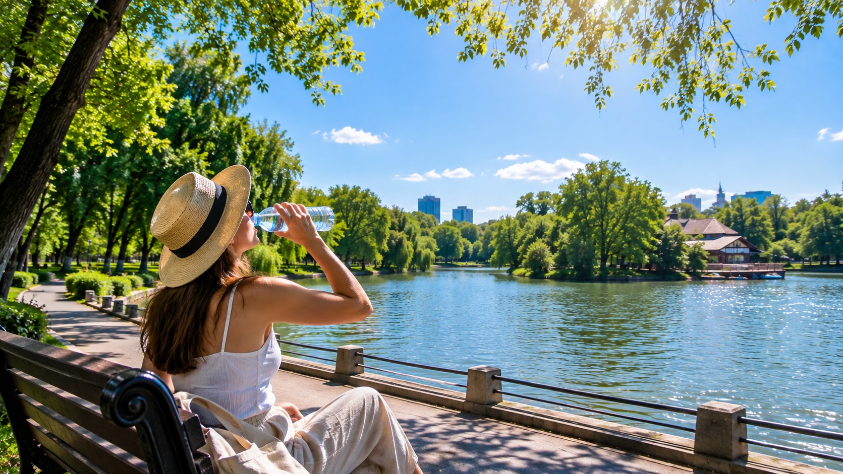 Valul de căldură persistă în București. Temperaturile ajung la 37 de grade