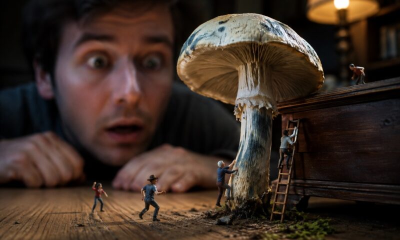 Halucinații, desprinse din „Gulliver”. O ciupercă îi face pe oameni să vadă sute de personaje minuscule