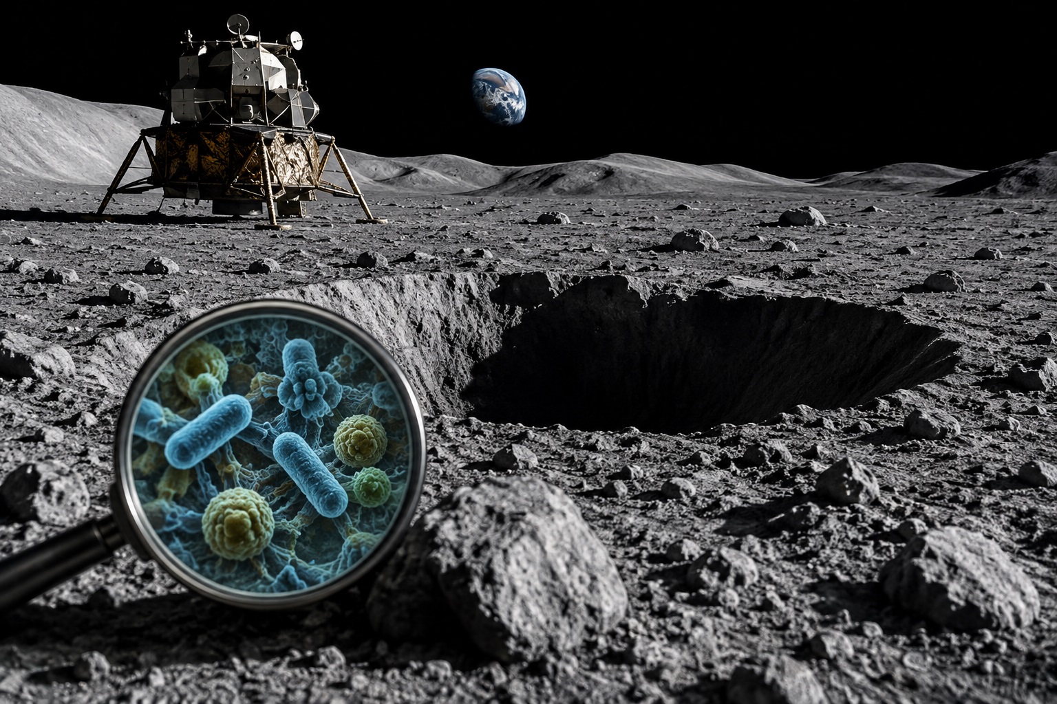 Microbii de pe Pământ ar putea supraviețui pe Lună. Descoperirea care complică viitoarele misiuni NASA