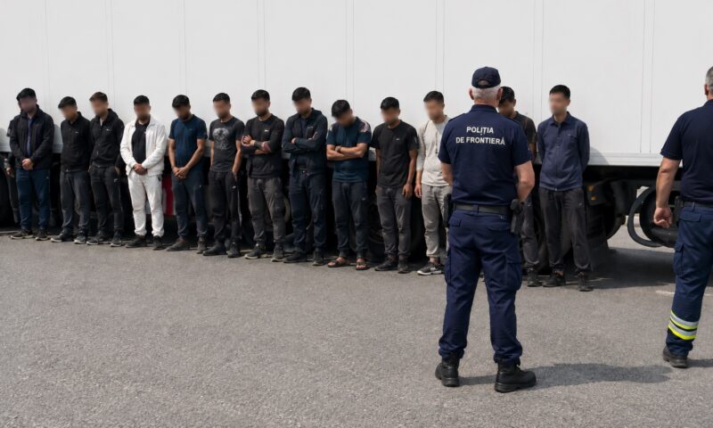 15 migranți iranieni și irakieni, descoperiți ascunși într-un TIR la Calafat. Vehiculul avea sigiliul intact