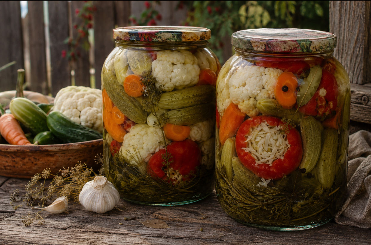 Rețetă de murături asortate ca la mănăstire. Ingredientele care nu trebuie să lipsească