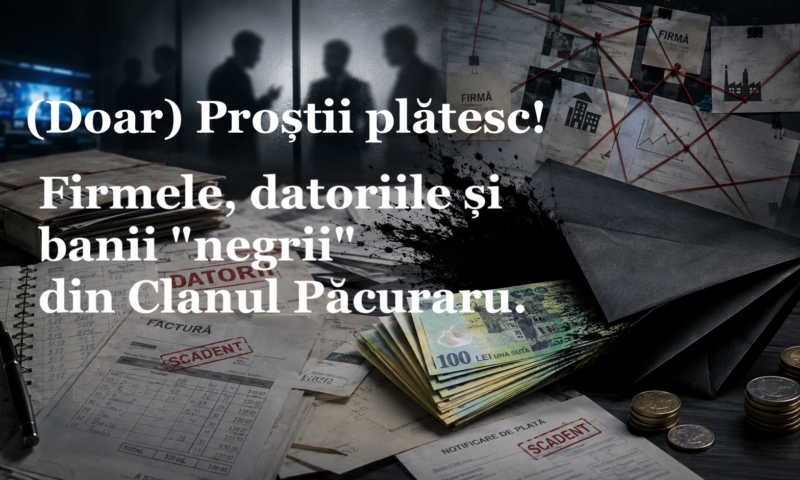 (Doar) Proștii plătesc! Realitatea după Realitatea: firmele, datoriile și banii "negrii" din Clanul Păcuraru.