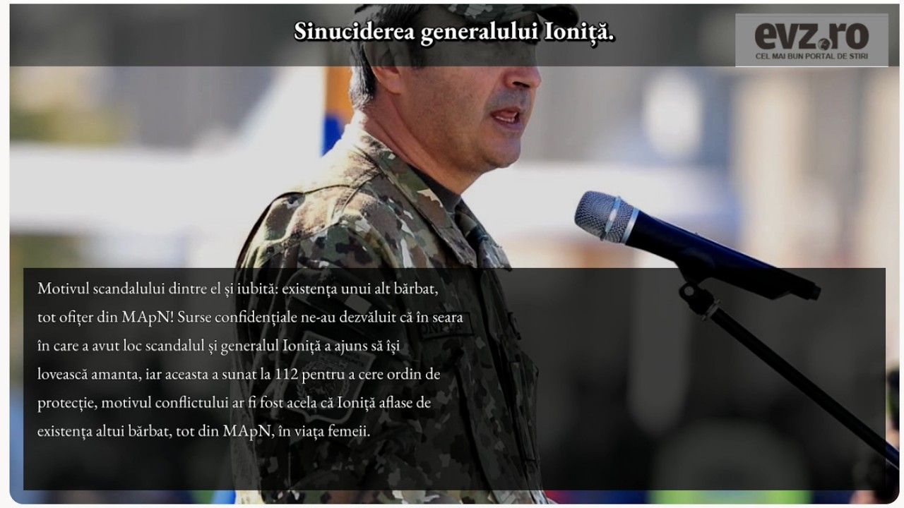 Înmormântarea generalului Ioniță.