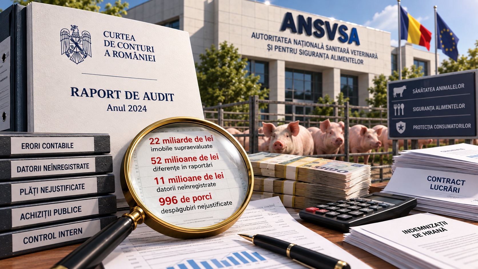 ANSVSA, în vizorul Curții de Conturi. Ce nereguli au fost găsite în conturile instituției