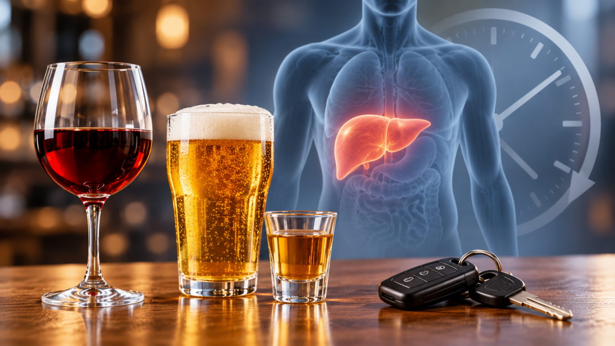 Cât timp rămâne alcoolul în organism. Timpul estimat pentru vin, bere și tărie