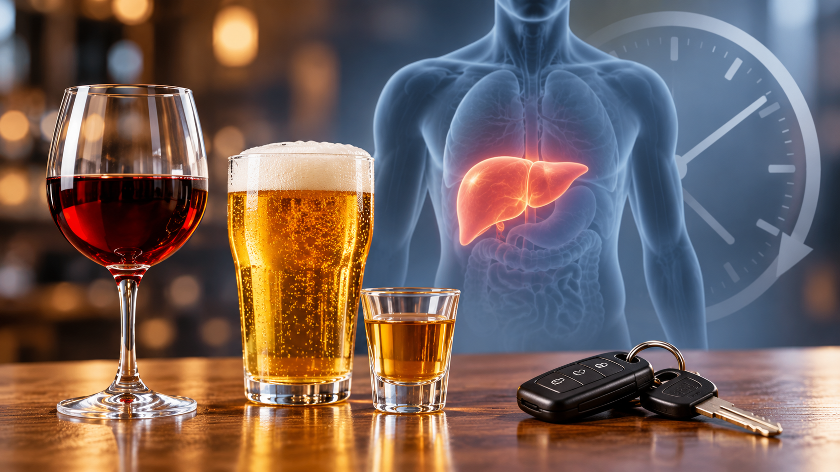 Cât timp rămâne alcoolul în organism. Timpul estimat pentru vin, bere și tărie
