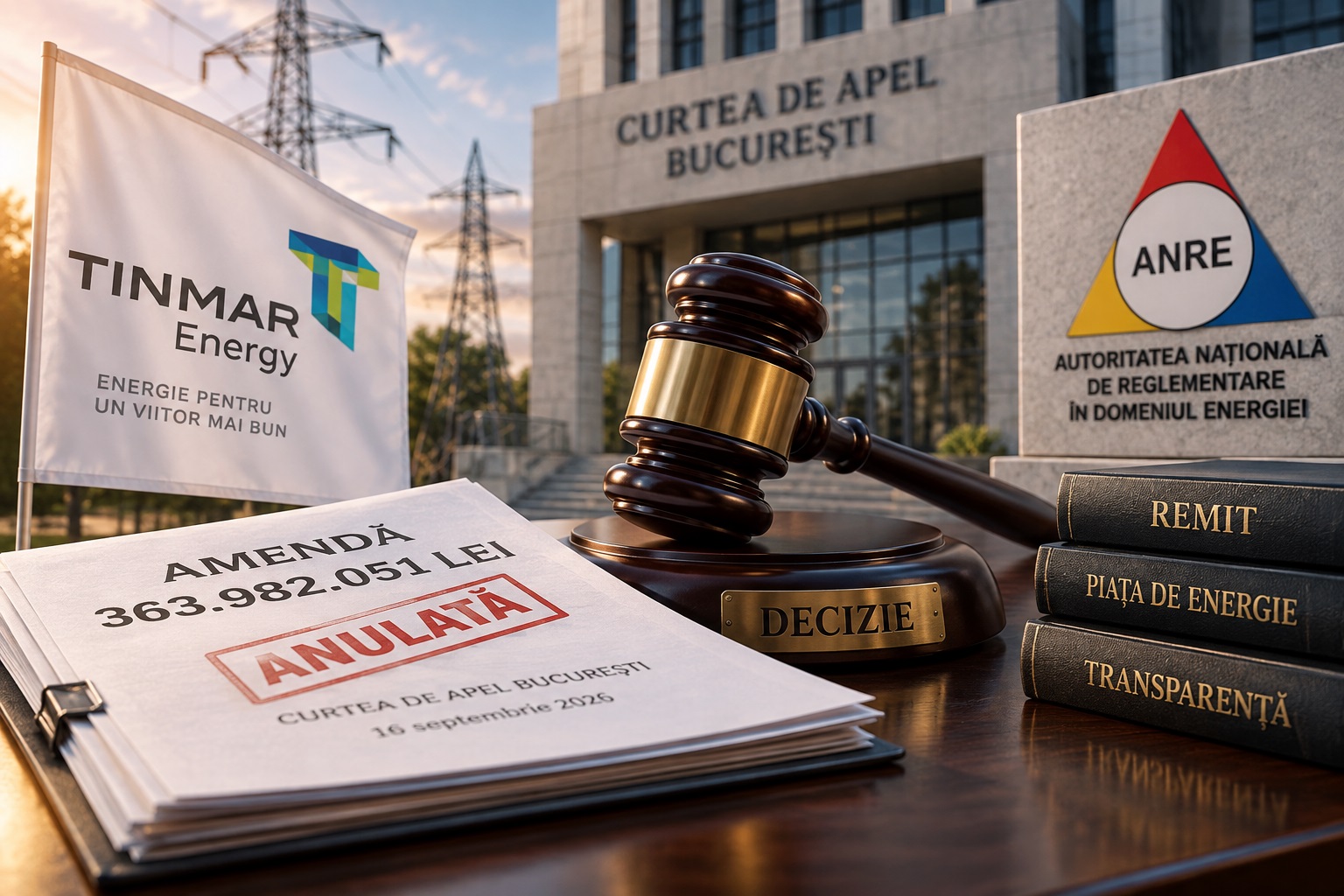 Amendă de 364 de milioane de lei de la ANRE, anulată de Curtea de Apel București