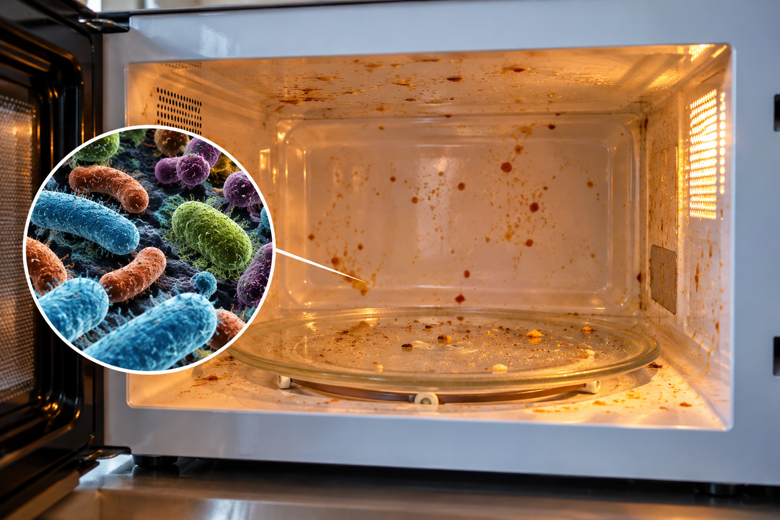 Bacterii cuptor cu microunde