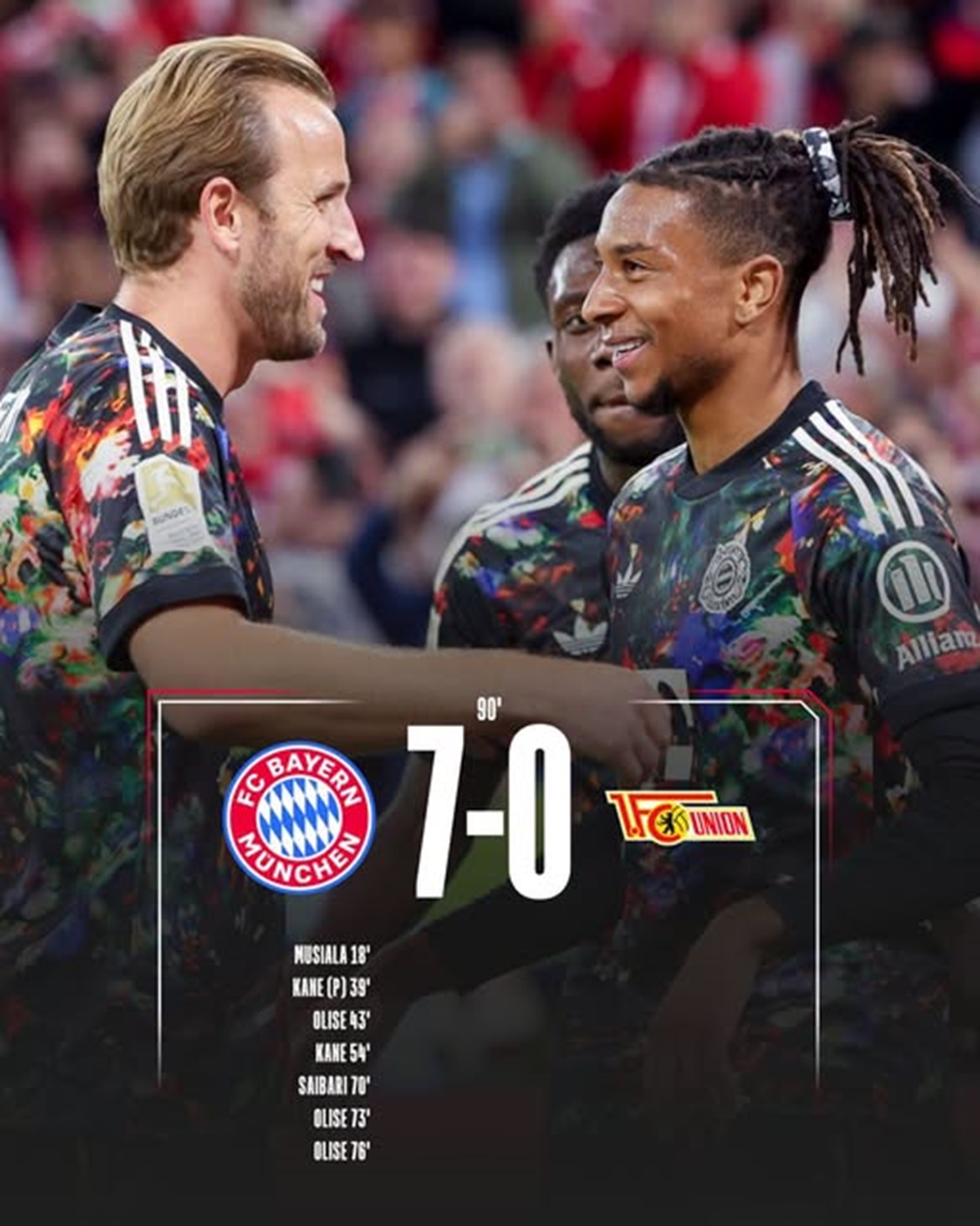 Bayern Union Berlin 7-0