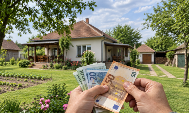 Casă cu patru dormitoare și 1.800 mp de teren, scoasă la vânzare cu 33.000 de euro”