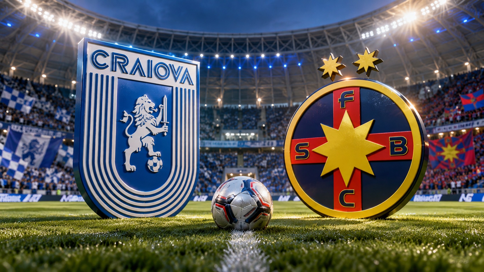 Craiova – FCSB, duelul campioanelor. Un avantaj clar pentru olteni