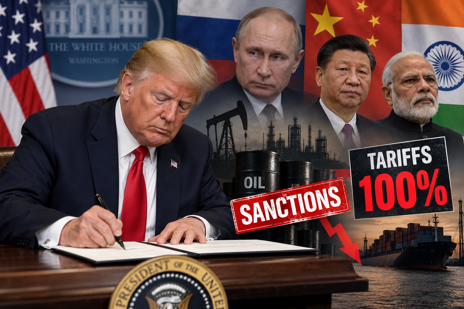 Trump a promulgat legea privind sancțiunile contra Rusiei. China și India riscă tarife de 100%