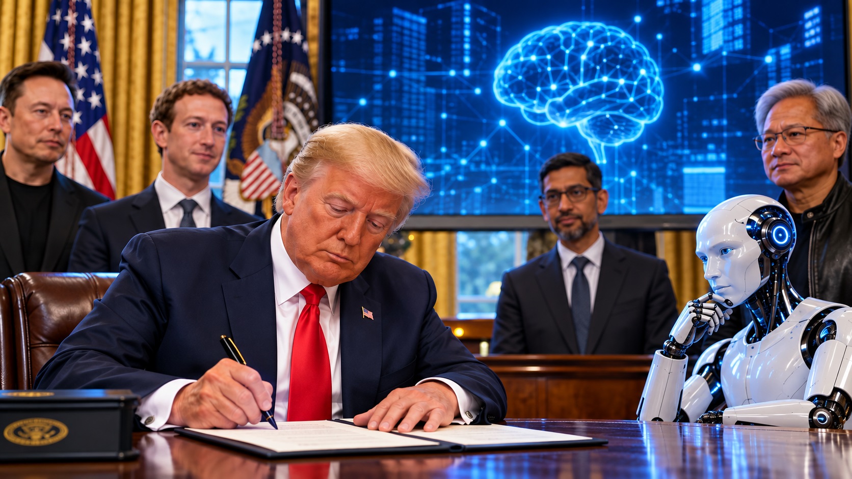 Trump schimbă oficial denumirea AI în „Super Intelligence”. Ce prevede ordinul