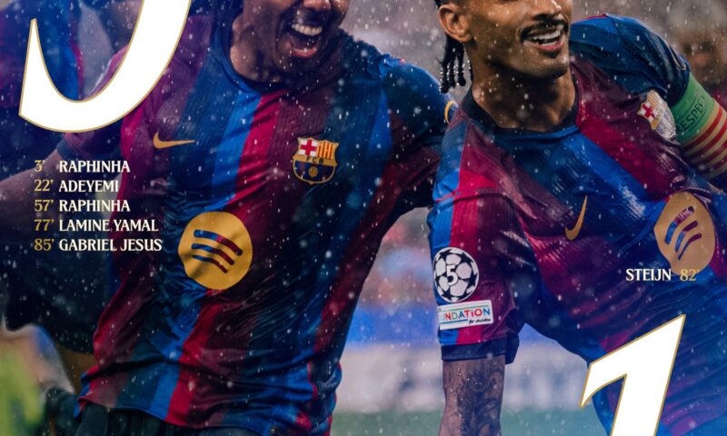 Debut spectaculos pentru FC Barcelona în Liga Campionilor. Catalanii au zdrobit-o pe Feyenoord pe Camp Nou