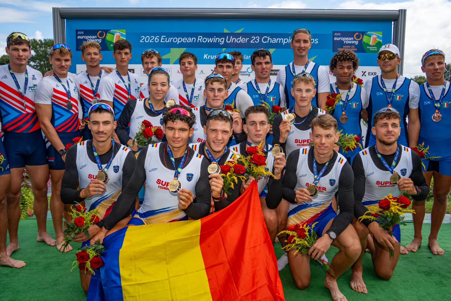 România a dominat Europenele U23 de canotaj. Nouă medalii de aur în Polonia