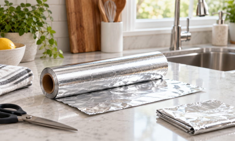 Folia de aluminiu, utilă și în afara bucătăriei. Trucurile care îți pot ușura treaba
